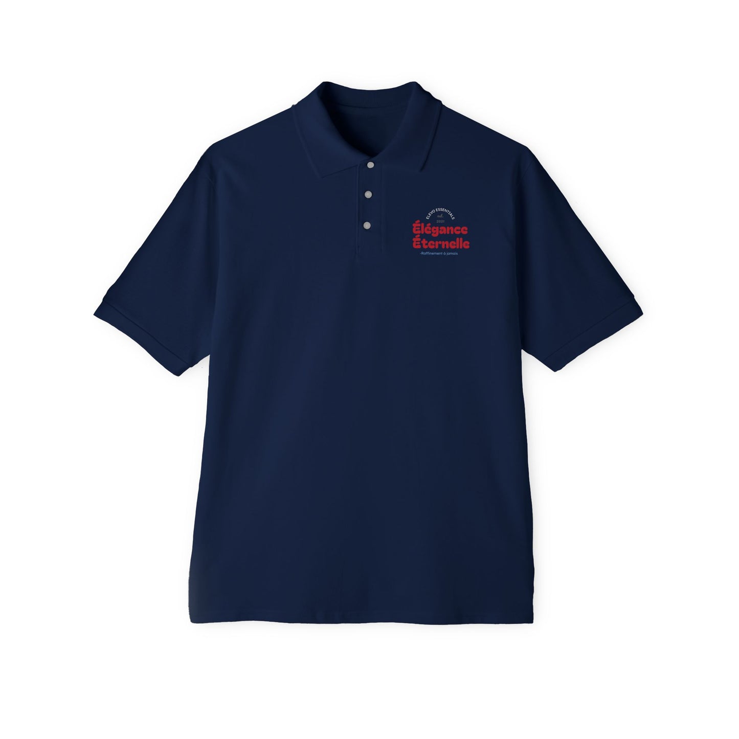 Elevo essentials Men's Polo Shirt-navy blue
