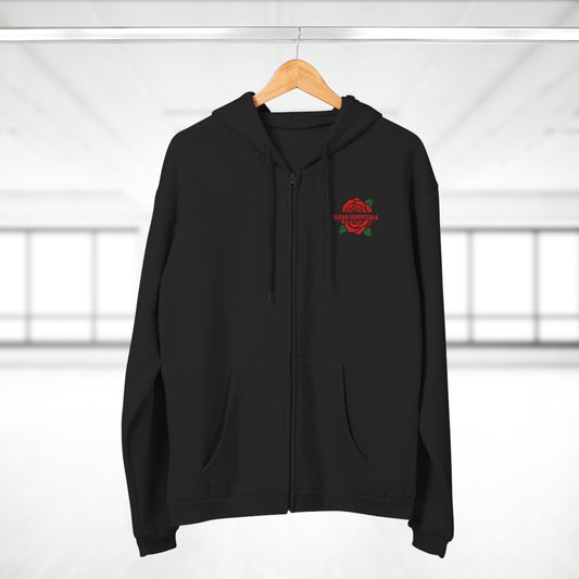 Elegant Rose Women's zip Hoodie