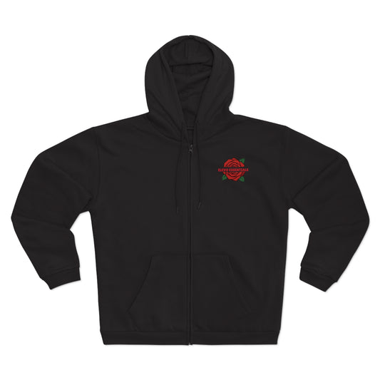 Elegant Rose Women's zip Hoodie