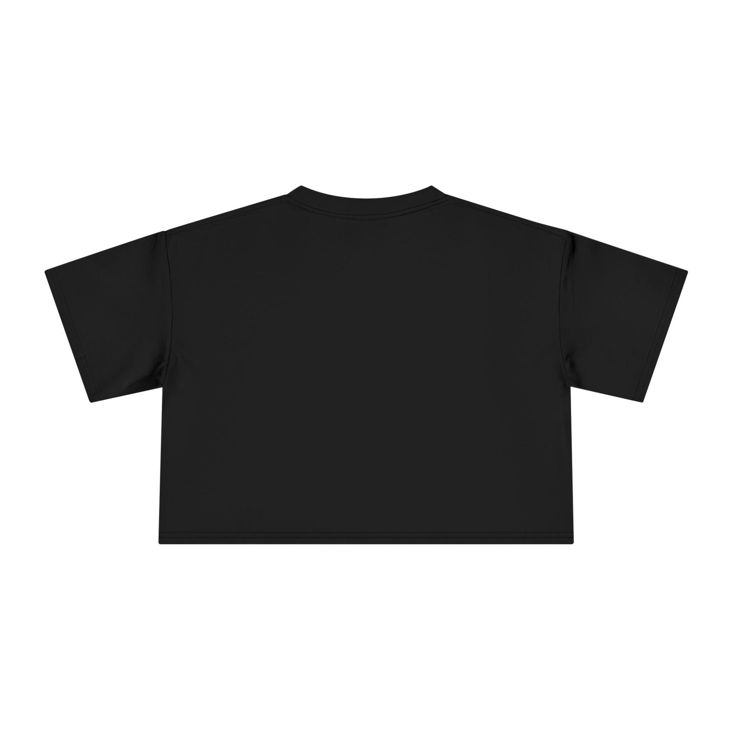 Black Floral Crop Tee - Elegant Rose Graphic Women's T-Shirt